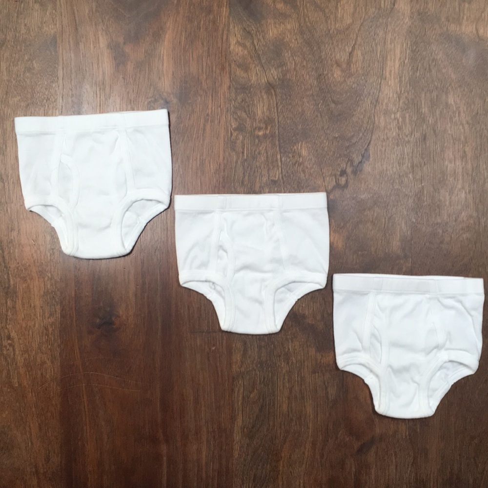 NEW Hanna Andersson Unders Briefs 3-pack White XS